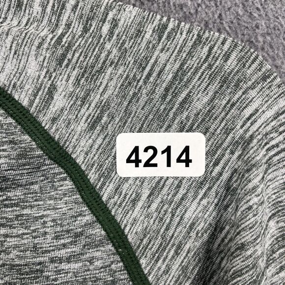 Victoria's Secret PINK Active Pullover Womens Medium Green Gray Heather Half Zip - Picture 16 of 16